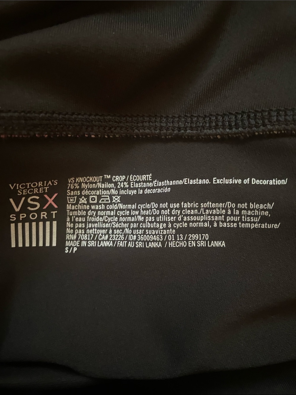 VSX sport 32D sports bra and knockout crop set small - Picture 7 of 7